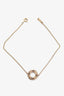 Tiffany & Co. 18K Gold Atlas Pierced Chain Bracelet with Diamonds