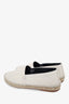 Loewe Cream Leather Anagram Espadrille Size 39