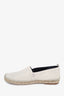 Loewe Cream Leather Anagram Espadrille Size 39