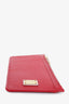 Dolce & Gabbana Red Leather Long Zip Card Holder