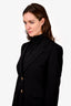 Emilio Pucci Black Single Breasted Blazer Size 12