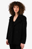 Gucci Black Wool/Cashmere Double Breasted Jacket Size 44