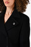 Gucci Black Wool/Cashmere Double Breasted Jacket Size 44