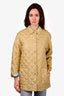 Salvatore Ferragamo Green Quilted Coat Size S