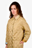 Salvatore Ferragamo Green Quilted Coat Size S