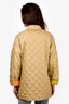 Salvatore Ferragamo Green Quilted Coat Size S