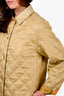 Salvatore Ferragamo Green Quilted Coat Size S
