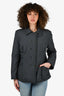 Salvatore Ferragamo Black Quilted Jacket Size 12