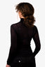 Judith & Charles Black Sheer Turtle Neck Top Size S