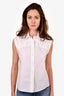 See By Chloe White Sleeveless Blouse Size 36