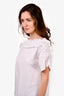 See By Chloe White Ruffle T-Shirt Size S