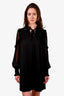Dorothee Schuamacher Black Ruched Dress Size 2