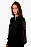 Dorothee Schuamacher Black Ruched Dress Size 2