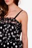 Lee Matthews Black Polkadot Sleeveless Midi Dress Size 0