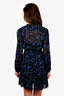 Dorothee Schumacher Black/Blue Floral Print Ruffle Tiered Dress Size 2