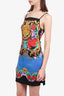 Versace Jeans Couture Multicolor Sunflower Print Slip Dress Size 0