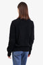 Prada Black Wool/Cashmere Knit Logo Embroidered Sweater Size 48
