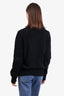 Prada Black Wool/Cashmere Knit Logo Embroidered Sweater Size 48