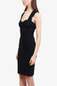 Herve Leger Black Strappy Bodycon Bandage Mini Dress size X-Small
