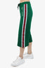 Gucci Green Striped Track Pants size X-Small