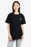 Off-White Black Cotton Logo Print T-Shirt size Medium Men's