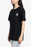 Off-White Black Cotton Logo Print T-Shirt size Medium Men's