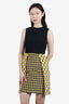 Fendi Black/Multicolor Silk Midi Dress size 38