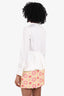 Brunello Cucinelli White Cotton Beaded Shirt Size XS