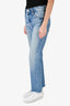 Mother Blue Denim 'The Scrapper Cuff' Straight Jeans Size 25