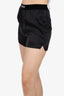 Tom Ford Black Silk Logo Waistband Shorts size X-Small (MSRP $440)