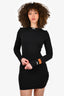 Heron Preston Black Cotton Blend 'HPNY' Mini Dress Size S