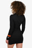 Heron Preston Black Cotton Blend 'HPNY' Mini Dress Size S