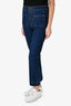 Khaite Dark Blue Denim 'Raquel' Cropped Flare Jeans Size 28