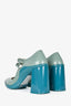 Prada Green Leather/Rubber Mary Jane Pumps Size 38