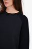 Dries Van Noten Navy Wool Sleeve Sweater Size S