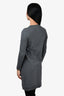 Brunello Cucinelli Grey Cotton Knit Midi Dress Size S