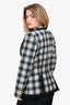 Smythe Black/White Check Wool Blazer Size 6