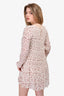 Frame Cream/Brown Floral Mini Dress Size S