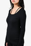 Helmut Lang Black Ribbed Top Size S