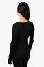Helmut Lang Black Ribbed Top Size S