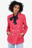Max Mara Pink Linen/Silk Single Breasted  Blazer Size 2