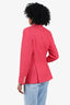 Max Mara Pink Linen/Silk Single Breasted  Blazer Size 2