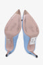 Gucci Blue Leather Studded Toe Pumps Size 36.5