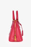 Prada Pink Saffiano Leather Promenade Top Handle with Strap