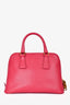 Prada Pink Saffiano Leather Promenade Top Handle with Strap