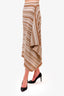 J.W. Anderson Cream/Beige Striped Wool Knit Flared Midi Skirt Size XS