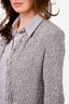IRO Grey Speckled Fringe Cardigan Size 38