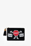 Moschino Black Leather 'Stop' Pouch