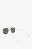 Thom Browne Gold Tone Frame Aviator Mirrored Sunglasses
