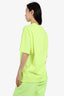 Balenciaga Lime Green Logo T-Shirt Size XXS